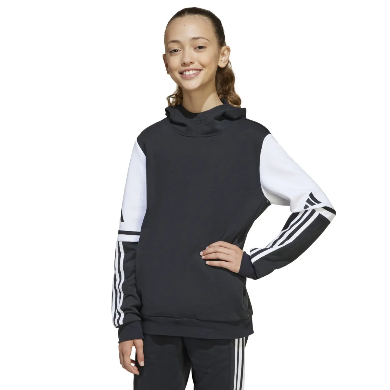 adidas Squadra 25 Hoodie Kids Zwart Wit