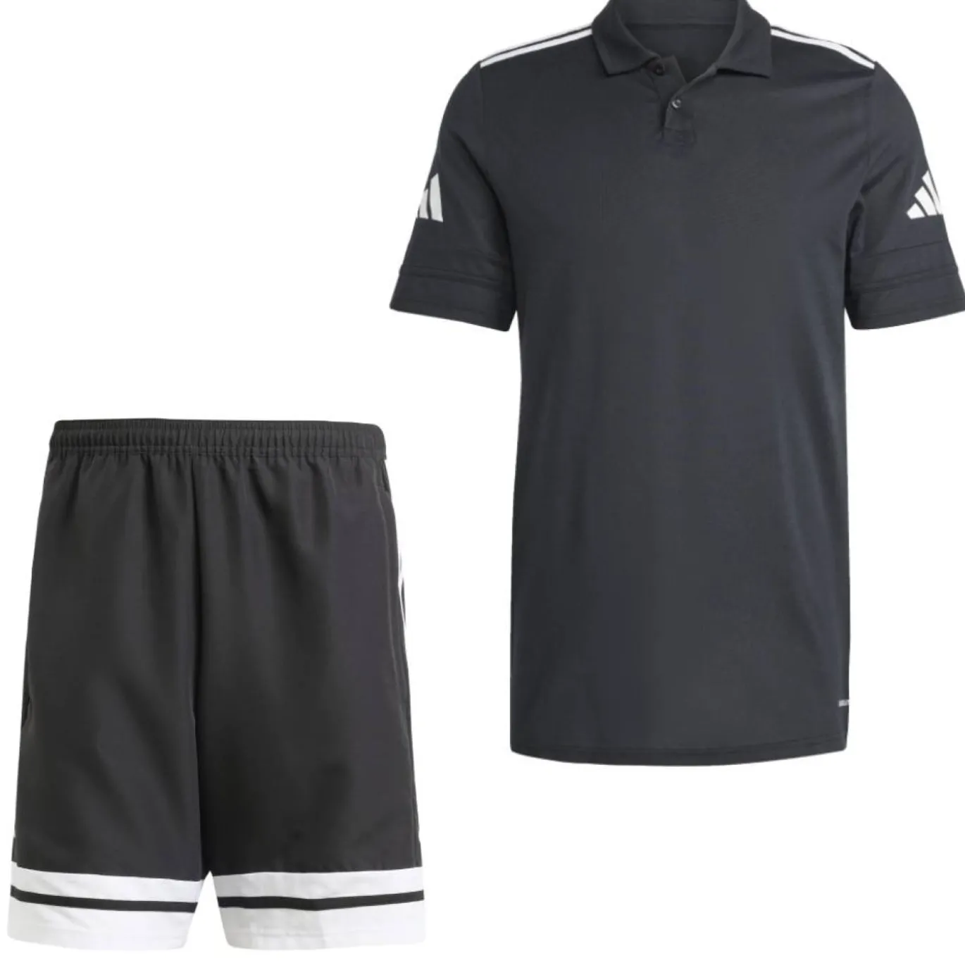 adidas Squadra 25 Polo Trainingsset Zwart Wit