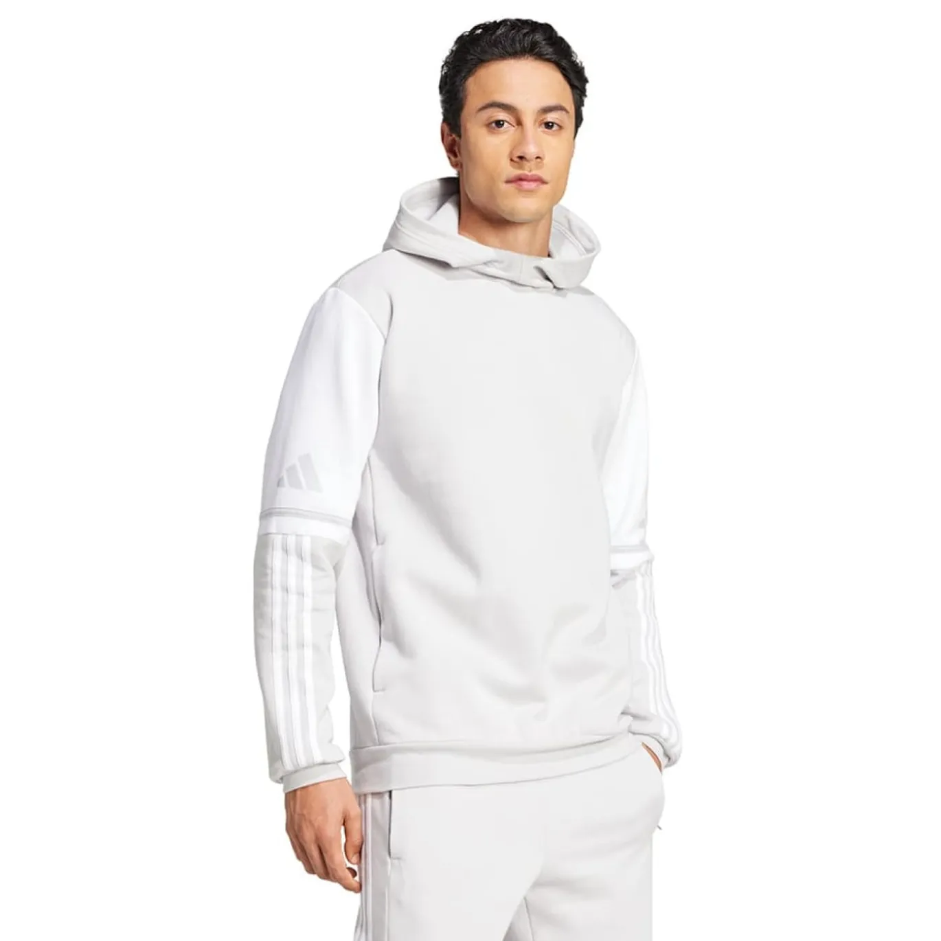 adidas Squadra 25 Sweat Hooded Trainingspak Lichtgrijs Wit