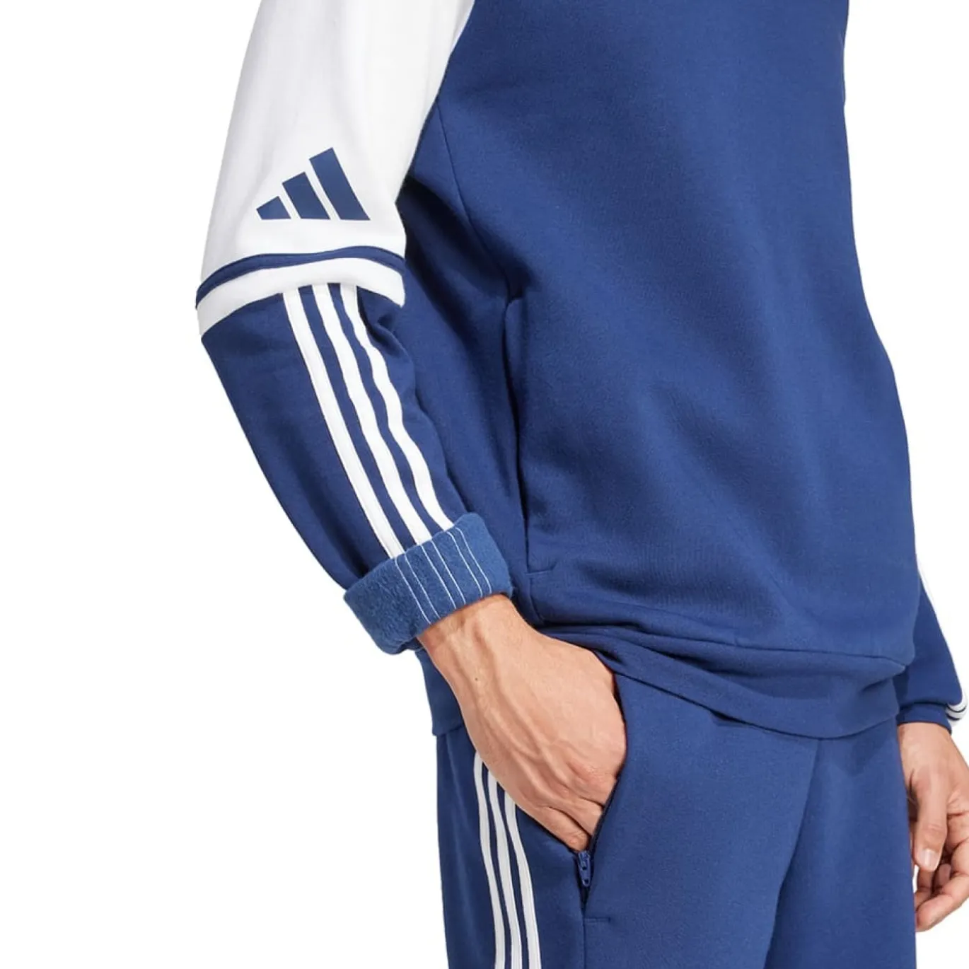 adidas Squadra 25 Sweat Hooded Trainingspak Donkerblauw Wit