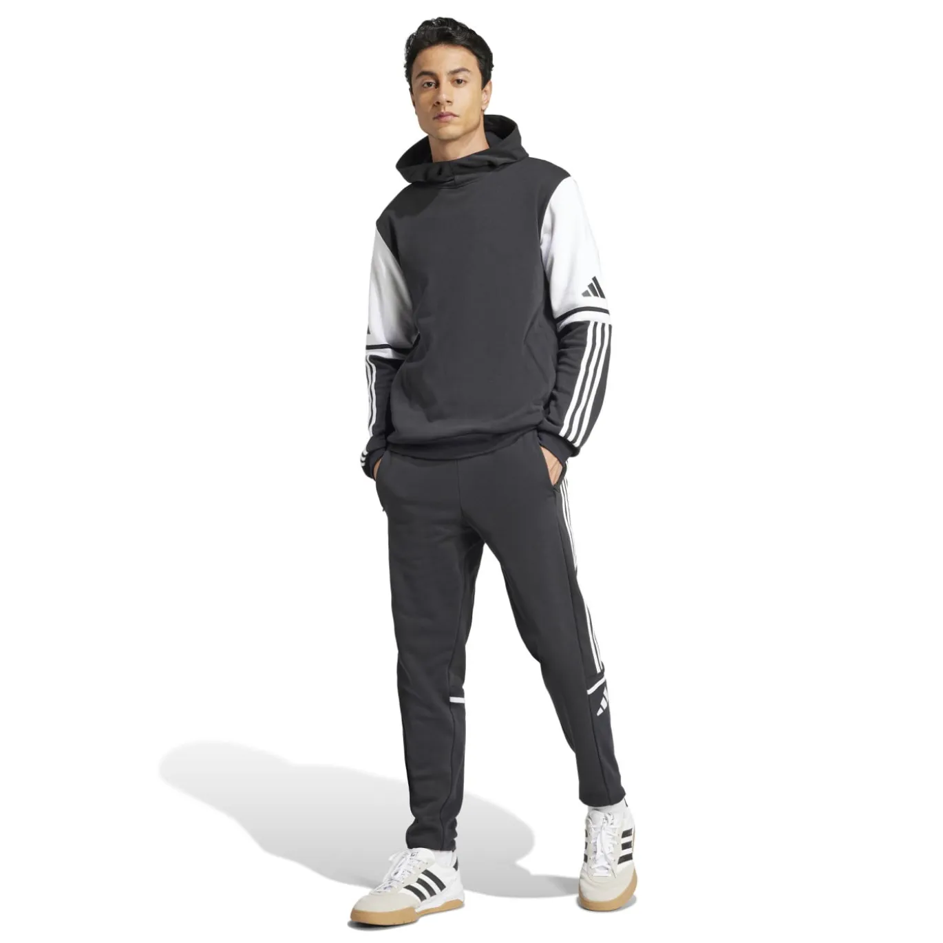 adidas Squadra 25 Sweat Hooded Trainingspak Zwart Wit