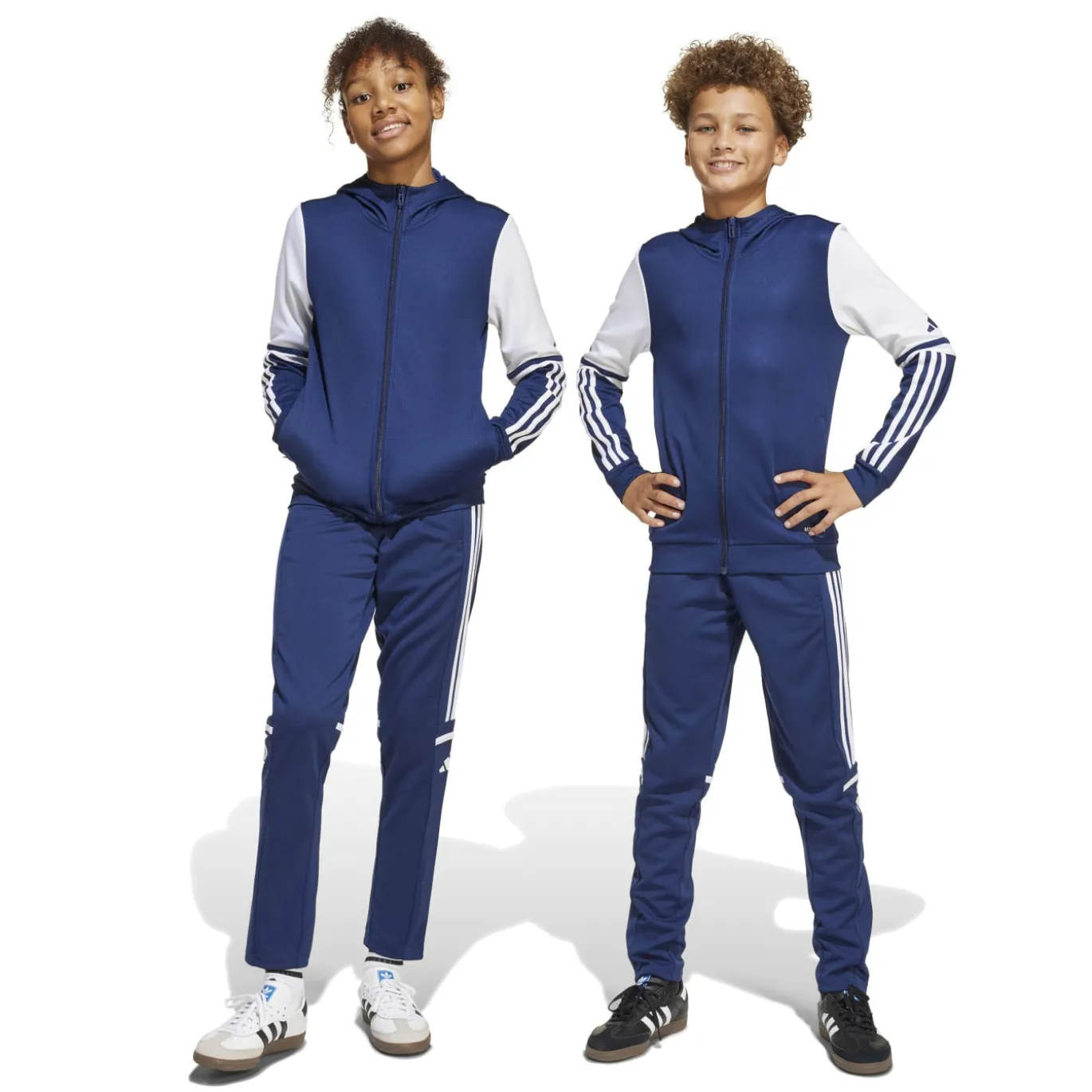 adidas Squadra 25 Trainingsbroek Kids Donkerblauw Wit