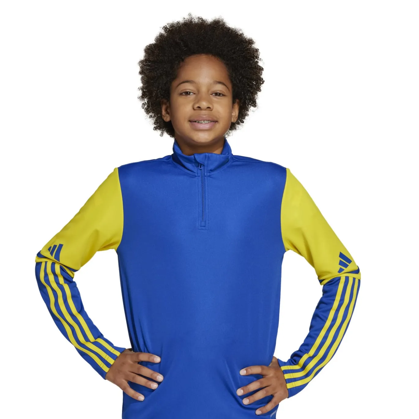 adidas Squadra 25 Trainingspak 1/4-Zip Kids Blauw Geel Donkerblauw