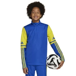 adidas Squadra 25 Trainingstrui 1/4-Zip Kids Blauw Geel
