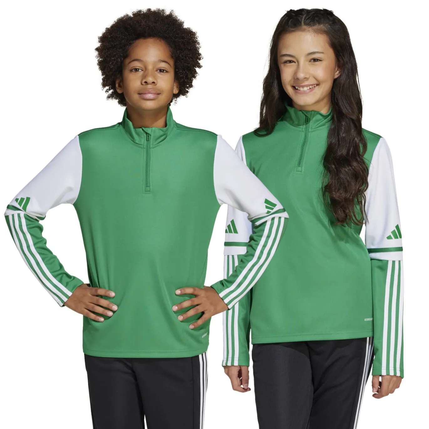 adidas Squadra 25 Trainingstrui 1/4-Zip Kids Groen Wit