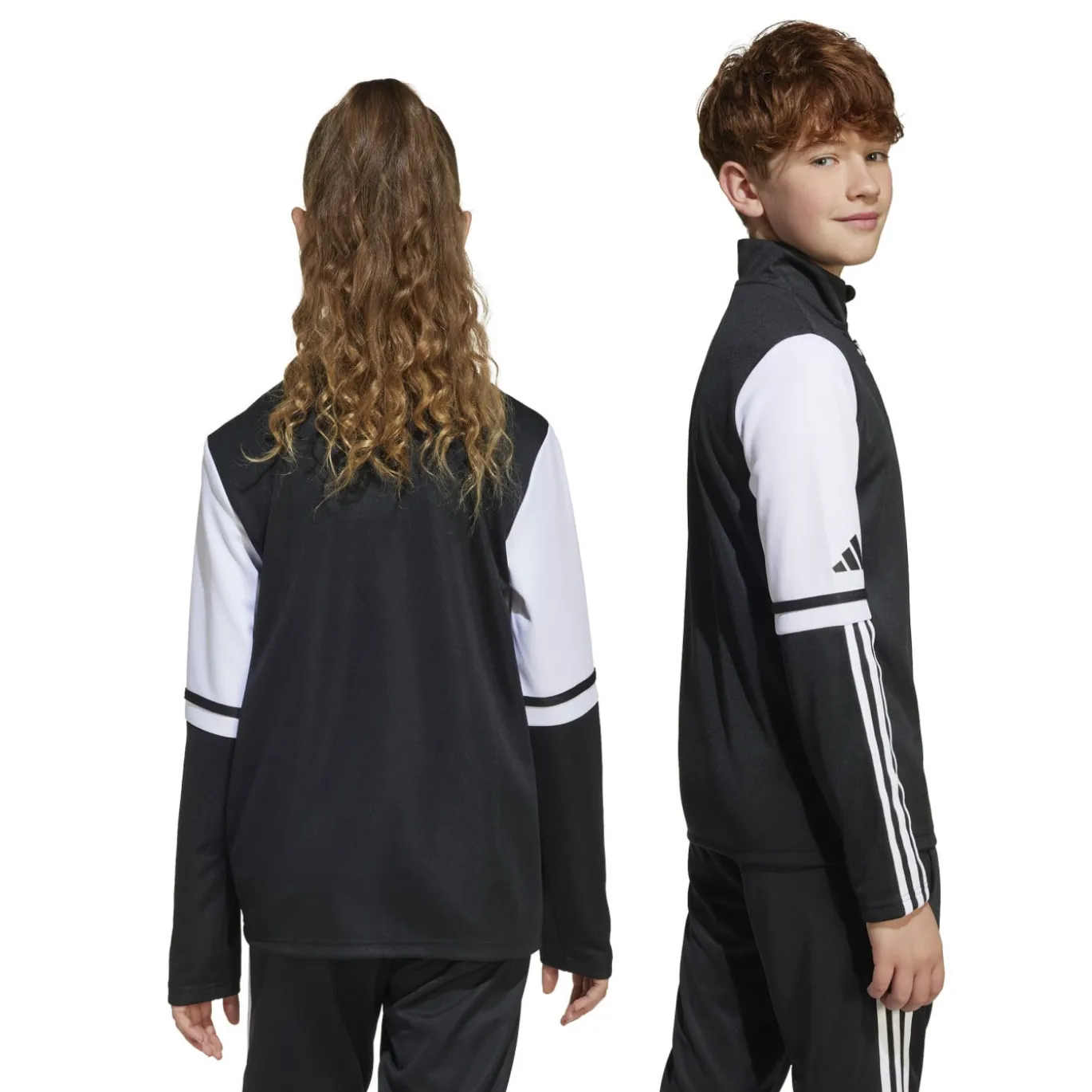 adidas Squadra 25 Trainingstrui 1/4-Zip Kids Zwart Wit