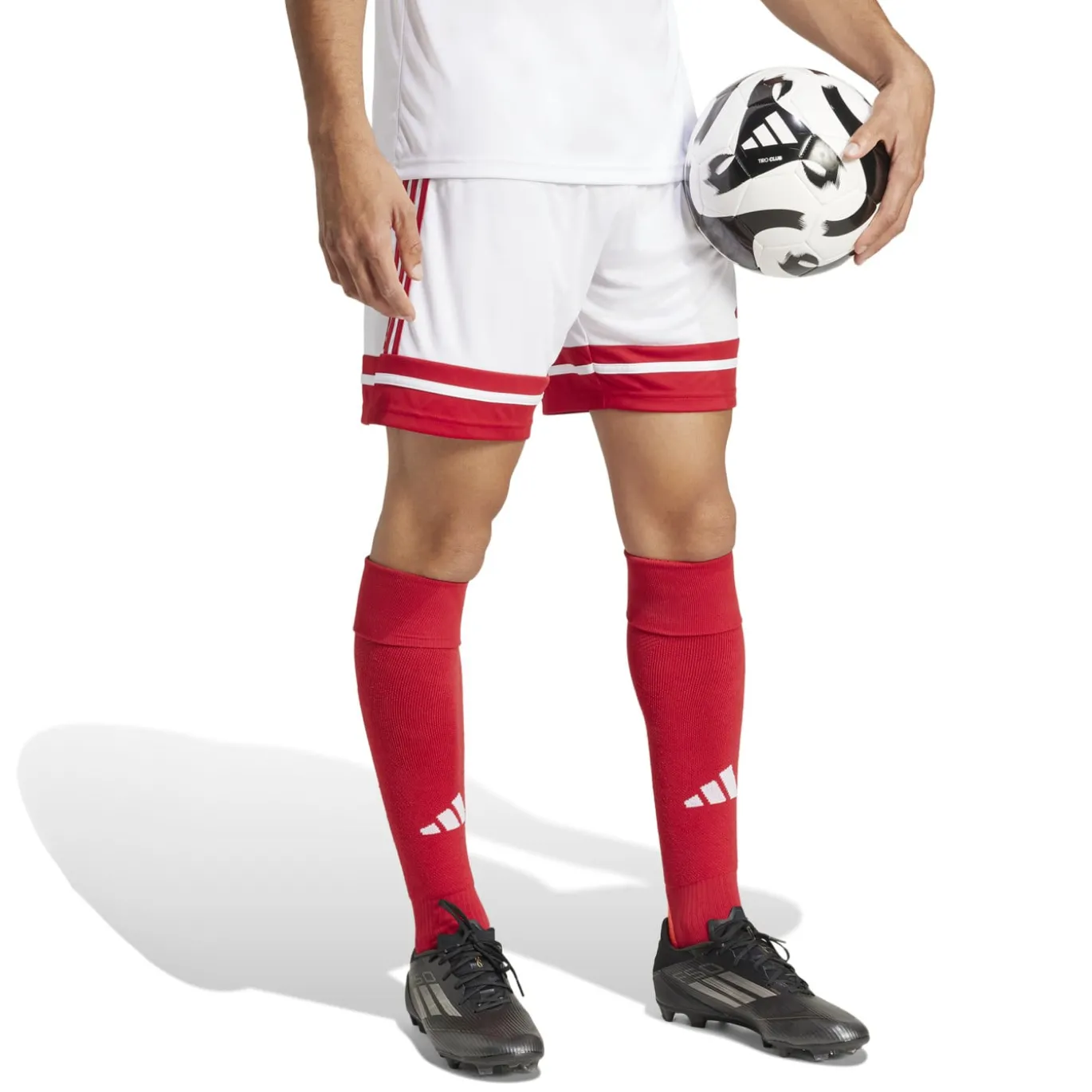 adidas Squadra 25 Voetbalbroekje Wit Rood