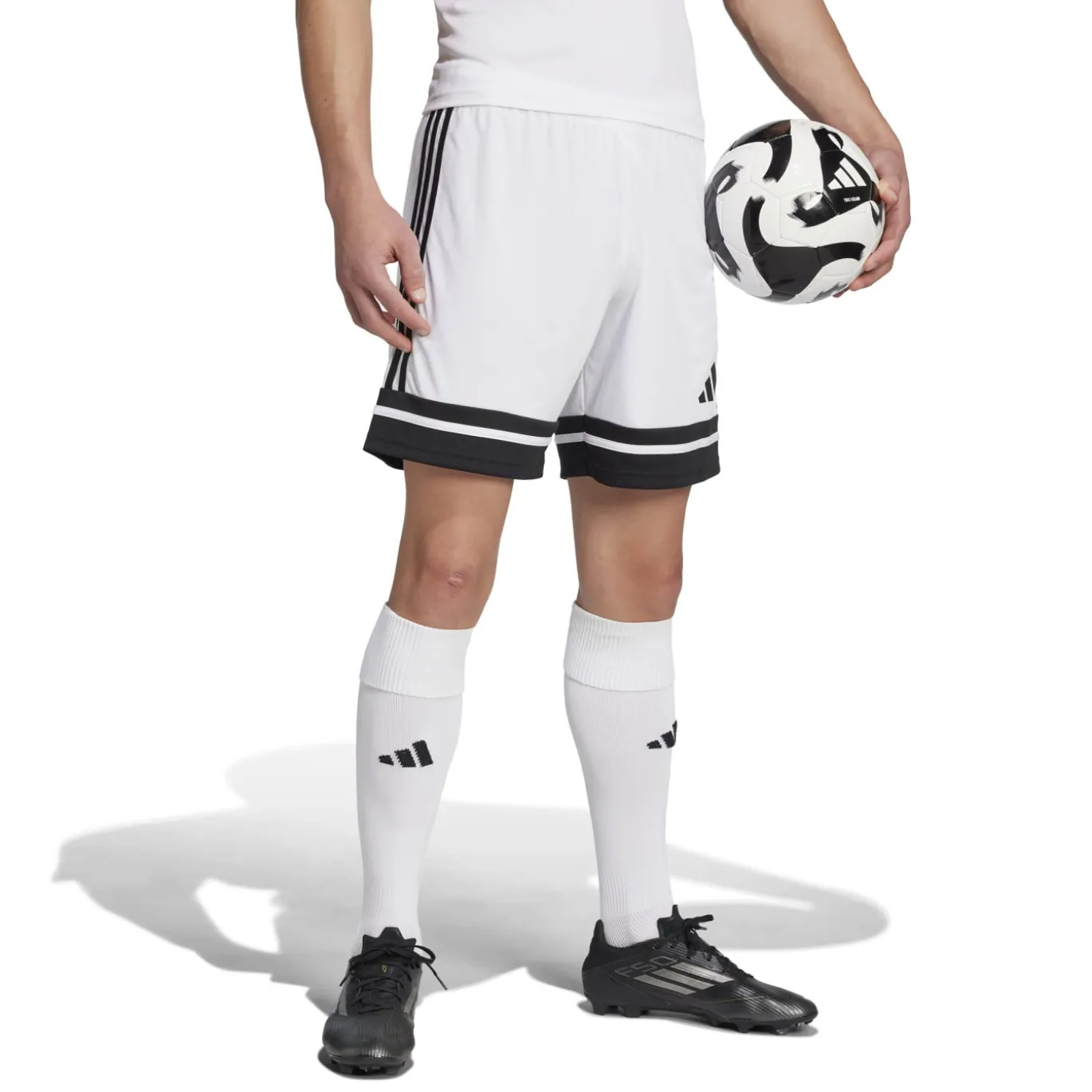 adidas Squadra 25 Voetbalbroekje Wit Zwart