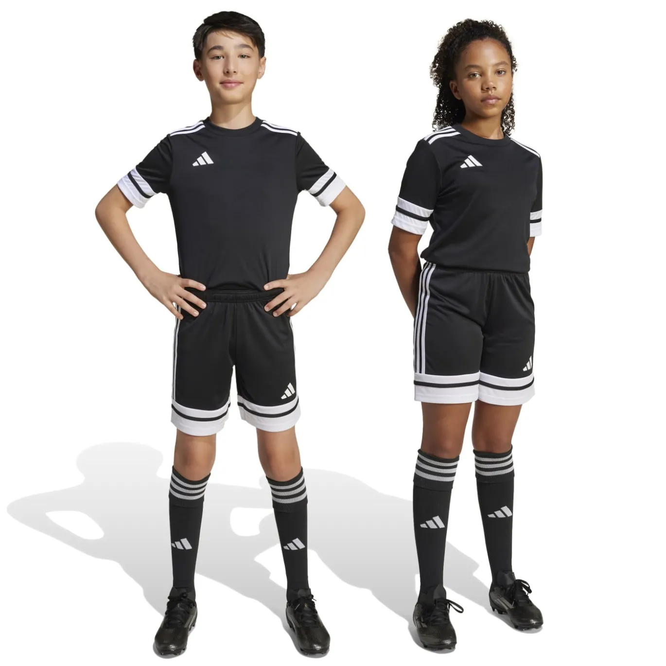 adidas Squadra 25 Voetbalbroekje Kids Zwart Wit