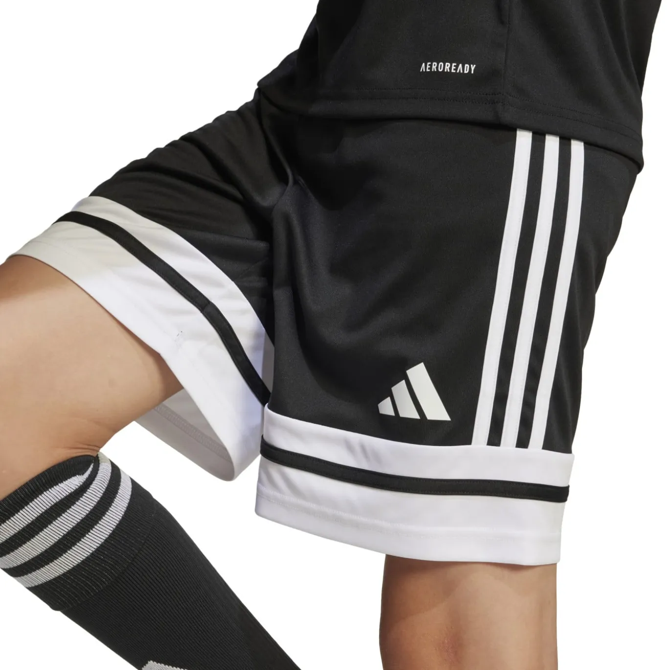 adidas Squadra 25 Voetbalbroekje Kids Zwart Wit