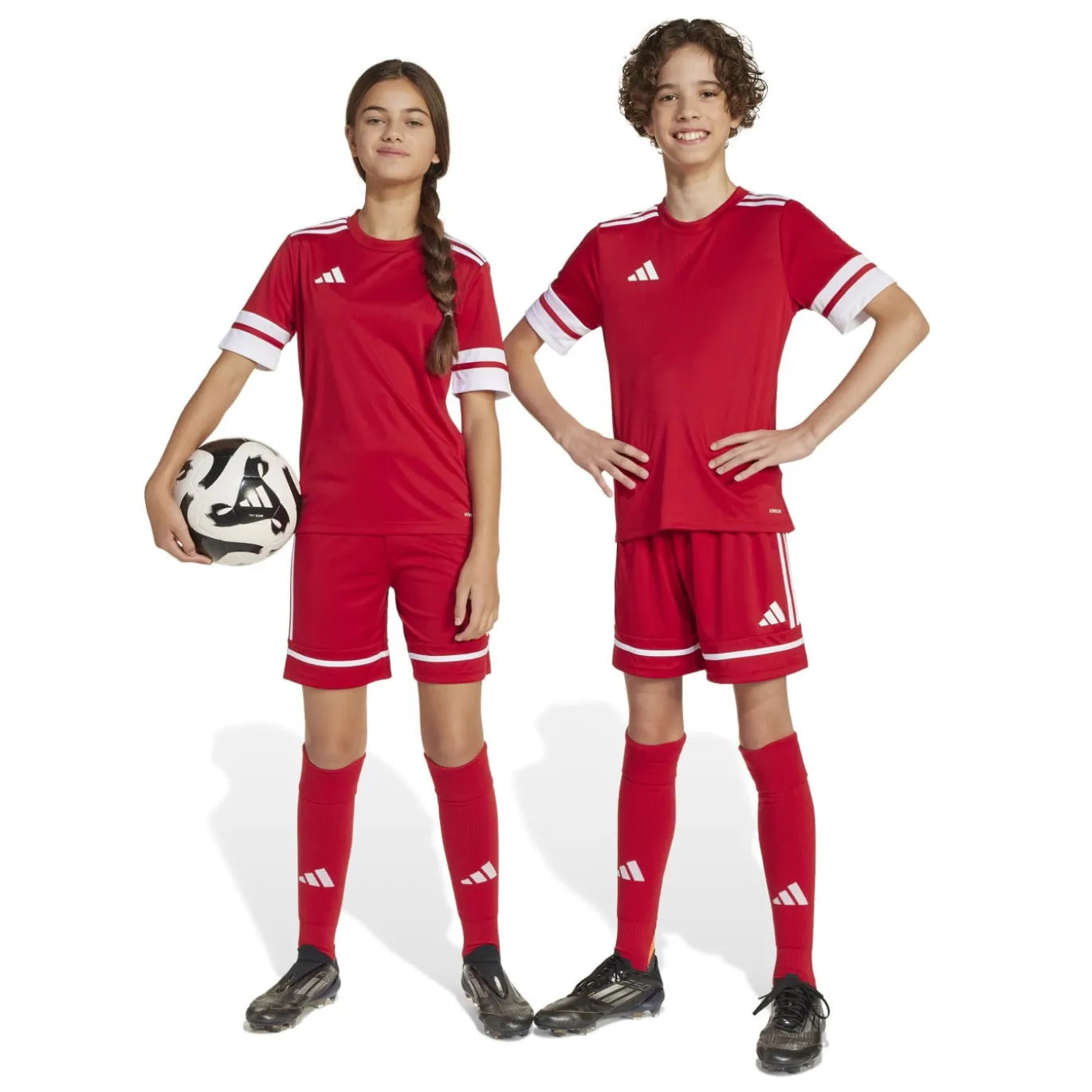 adidas Squadra 25 Voetbalbroekje Kids Rood Wit Rood