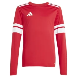 adidas Squadra 25 Voetbalshirt Lange Mouwen Kids Rood Wit