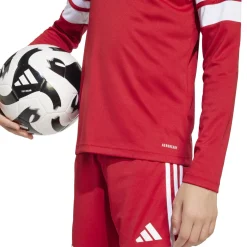 adidas Squadra 25 Voetbalshirt Lange Mouwen Kids Rood Wit