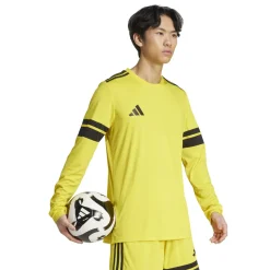 adidas Squadra 25 Voetbalshirt Lange Mouwen Geel Zwart