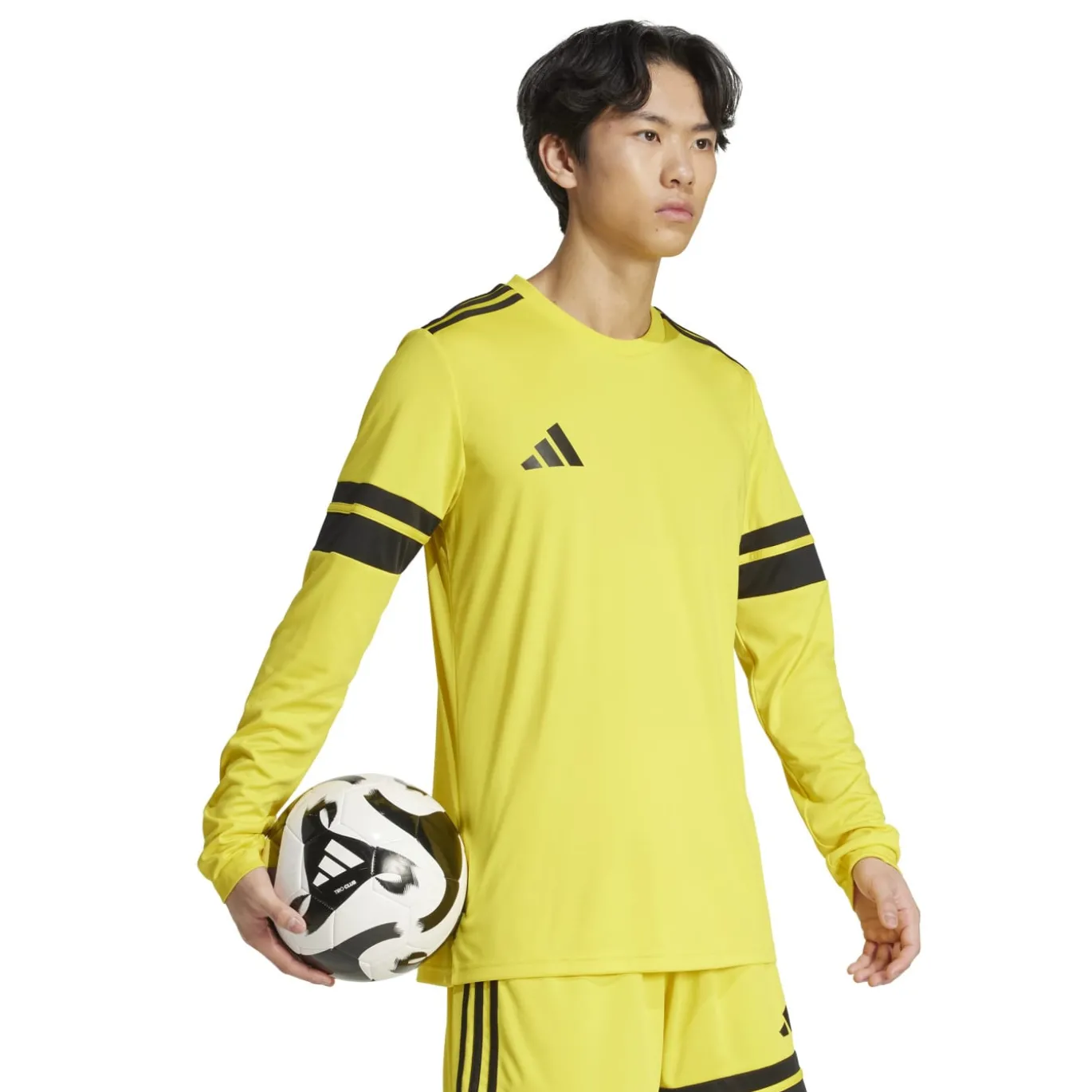 adidas Squadra 25 Voetbalshirt Lange Mouwen Geel Zwart