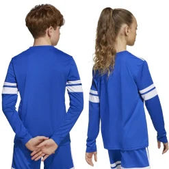 adidas Squadra 25 Voetbalshirt Lange Mouwen Kids Blauw Wit