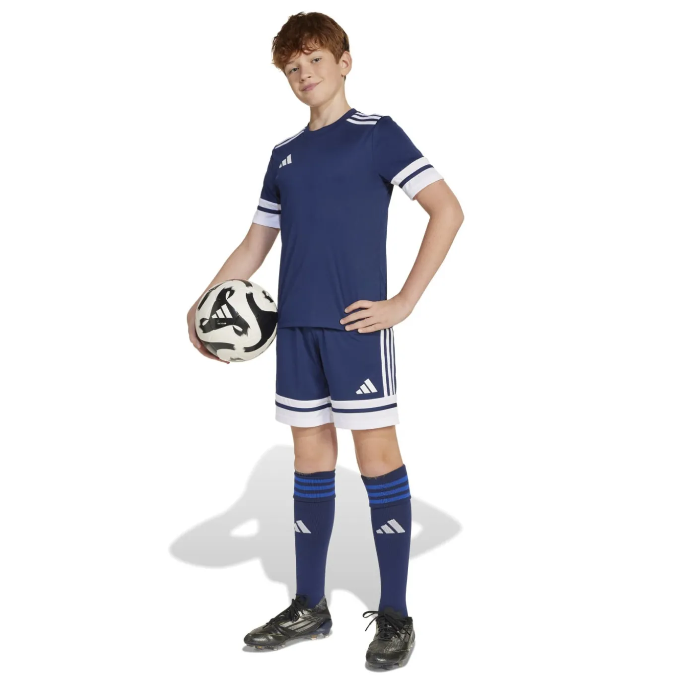 adidas Squadra 25 Voetbalshirt Kids Donkerblauw Wit