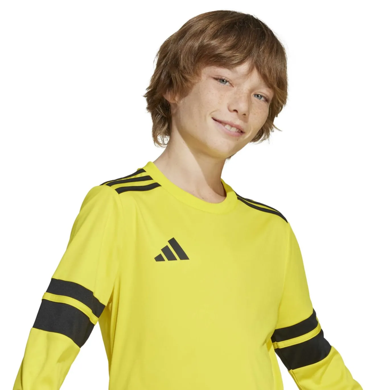 adidas Squadra 25 Voetbalshirt Lange Mouwen Kids Geel Zwart