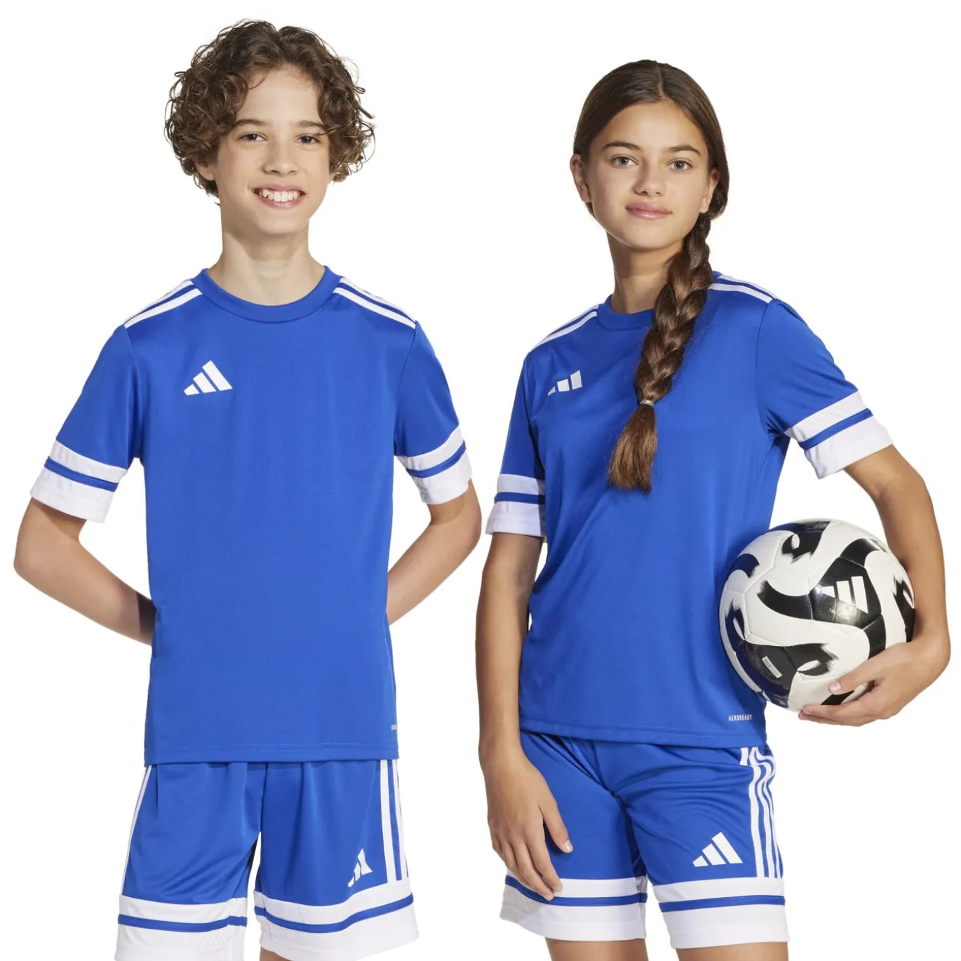 adidas Squadra 25 Voetbaltenue Kids Blauw Wit