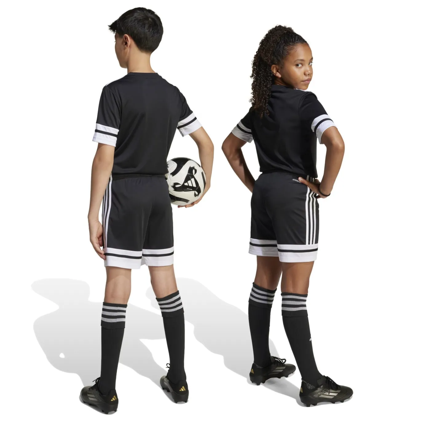 adidas Squadra 25 Voetbaltenue Kids Zwart Wit