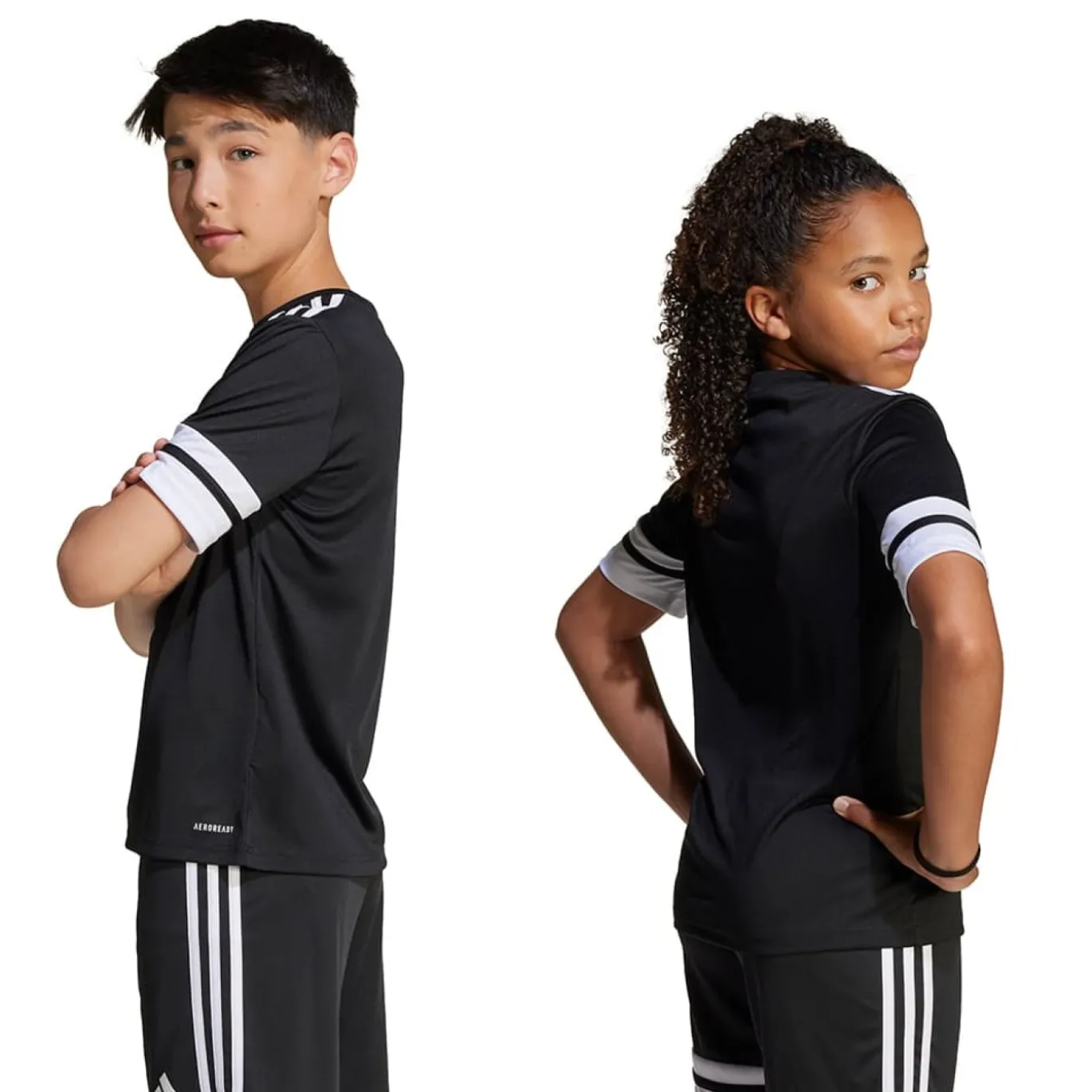 adidas Squadra 25 Voetbaltenue Kids Zwart Wit