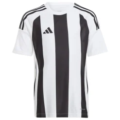 adidas Striped 24 Voetbalshirt Kids Wit Zwart