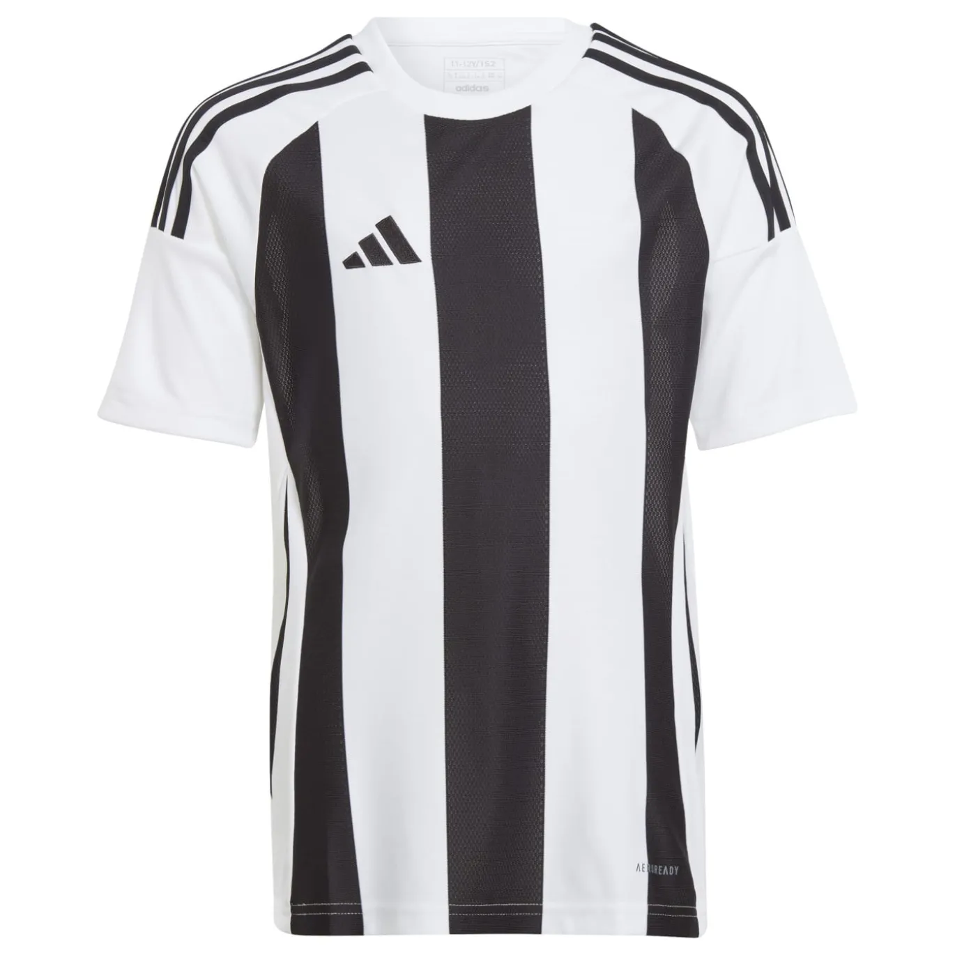 adidas Striped 24 Voetbalshirt Kids Wit Zwart