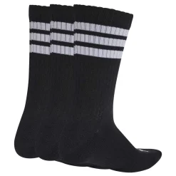 adidas 3-Stripes Gevoerde Sportwear Sokken 3 Paar Zwart Wit