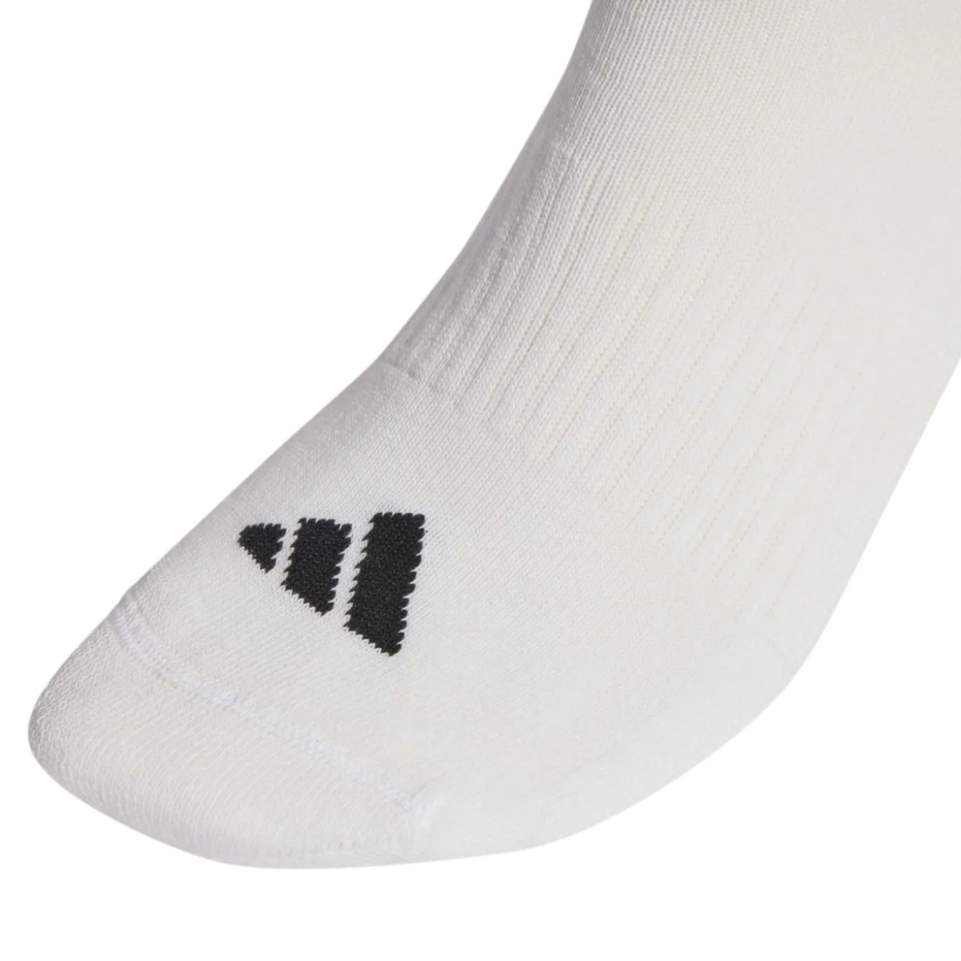 adidas 3-Stripes Gevoerde Sportwear Sokken 3 Paar Wit Zwart