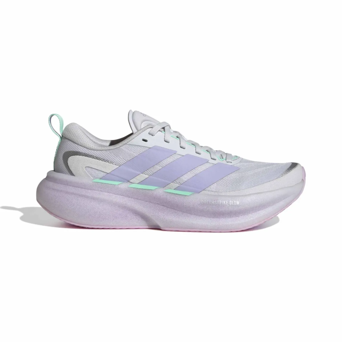 adidas Supernova Glide Hardloopschoenen Dames Zilvergrijs Paars Mintgroen