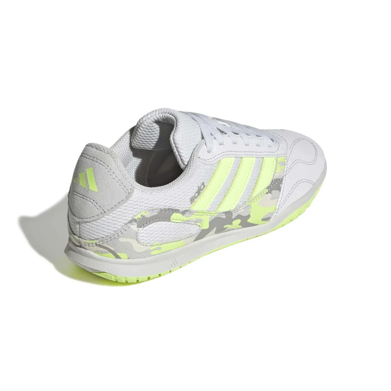 adidas Super Sala III Zaalvoetbalschoenen (IN) Kids Lichtgrijs Lichtgroen Lime