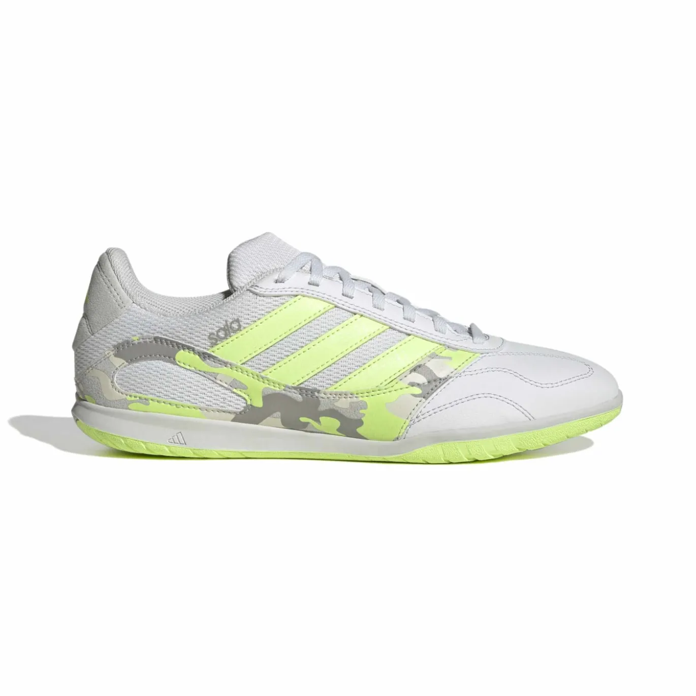 adidas Super Sala III Zaalvoetbalschoenen (IN) Lichtgrijs Lichtgroen Lime