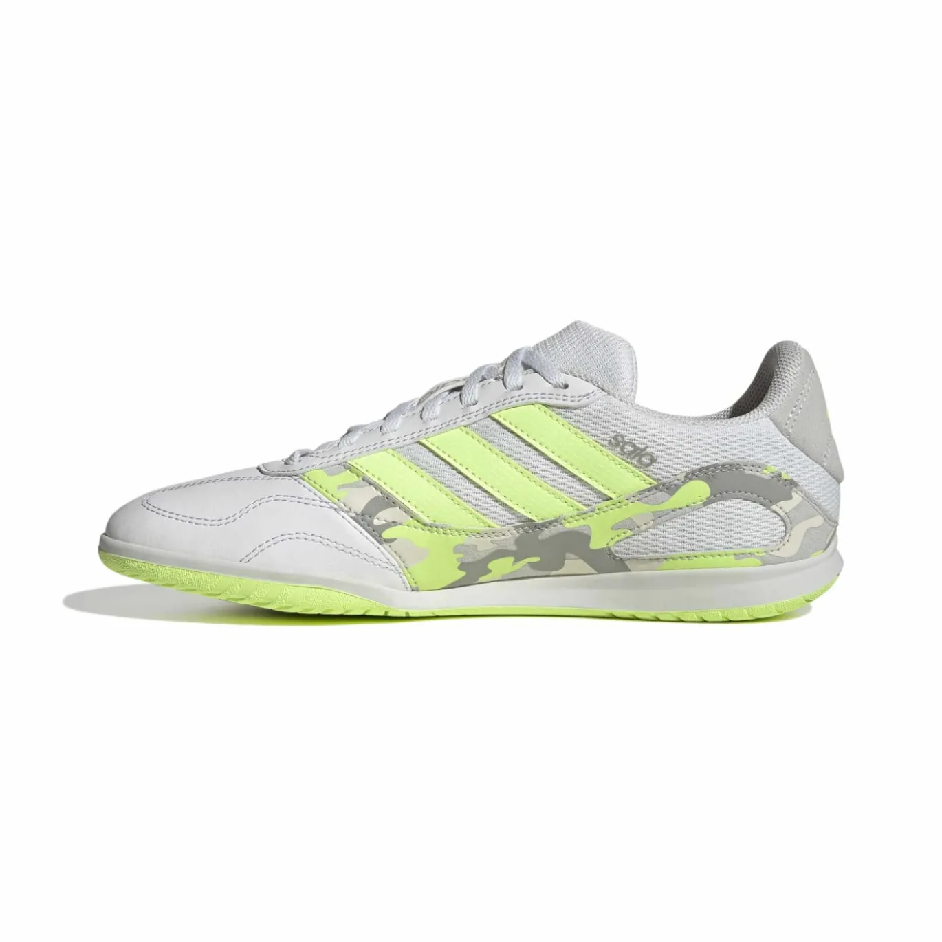 adidas Super Sala III Zaalvoetbalschoenen (IN) Lichtgrijs Lichtgroen Lime