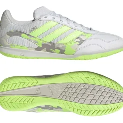 adidas Super Sala III Zaalvoetbalschoenen (IN) Lichtgrijs Lichtgroen Lime