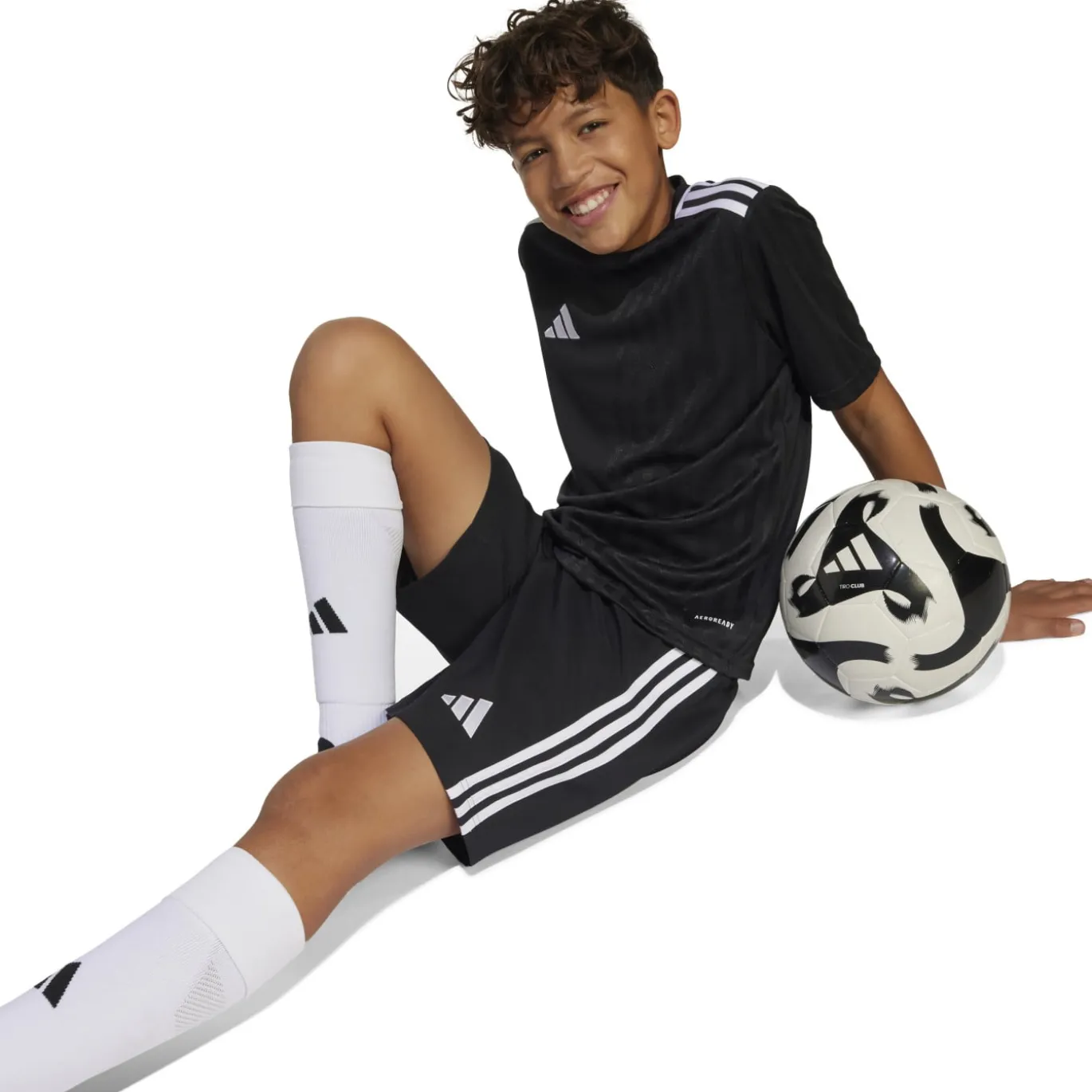 adidas Tastigo 25 Voetbalbroekje Kids Zwart Wit