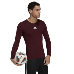 adidas Team Base Ondershirt Lange Mouwen Bordeaux Rood