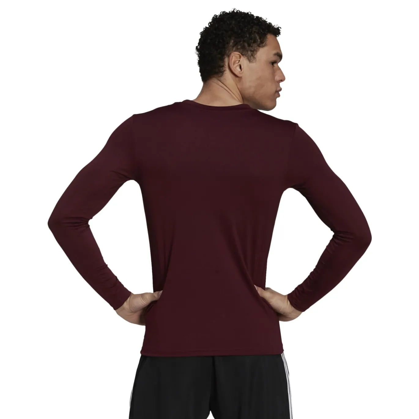 adidas Team Base Ondershirt Lange Mouwen Bordeaux Rood