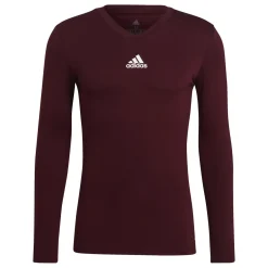 adidas Team Base Ondershirt Lange Mouwen Bordeaux Rood