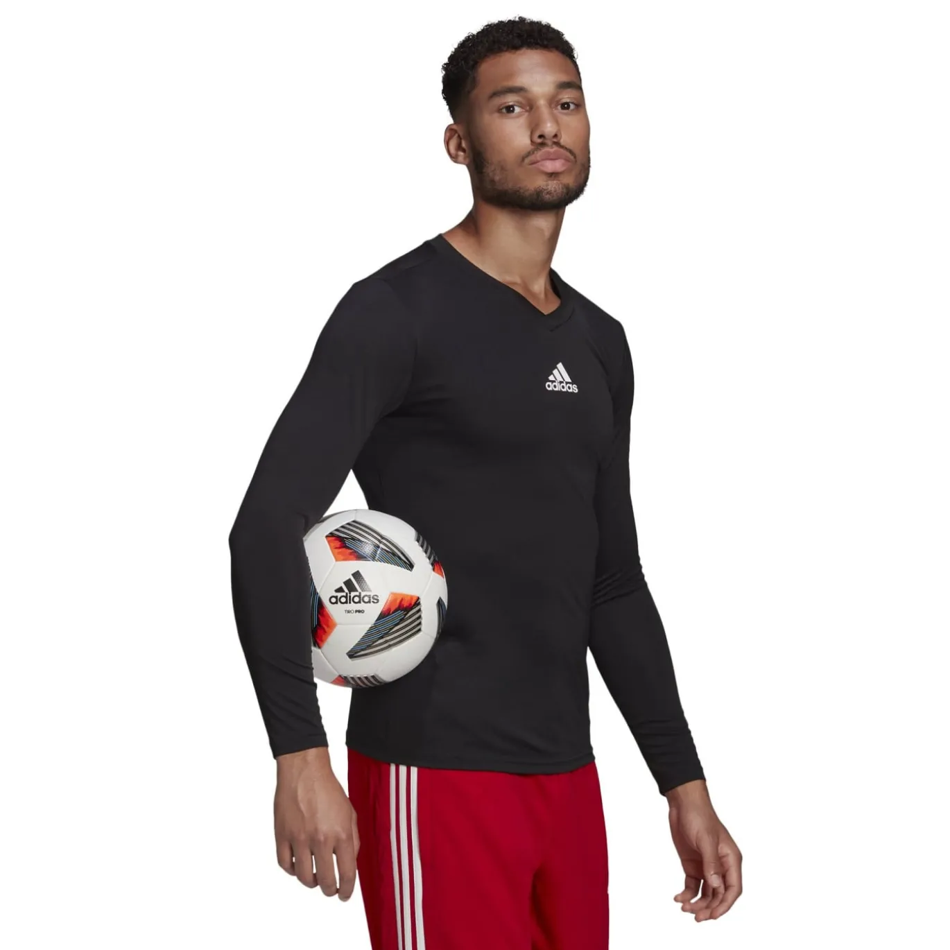adidas Team Base Ondershirt Zwart Wit