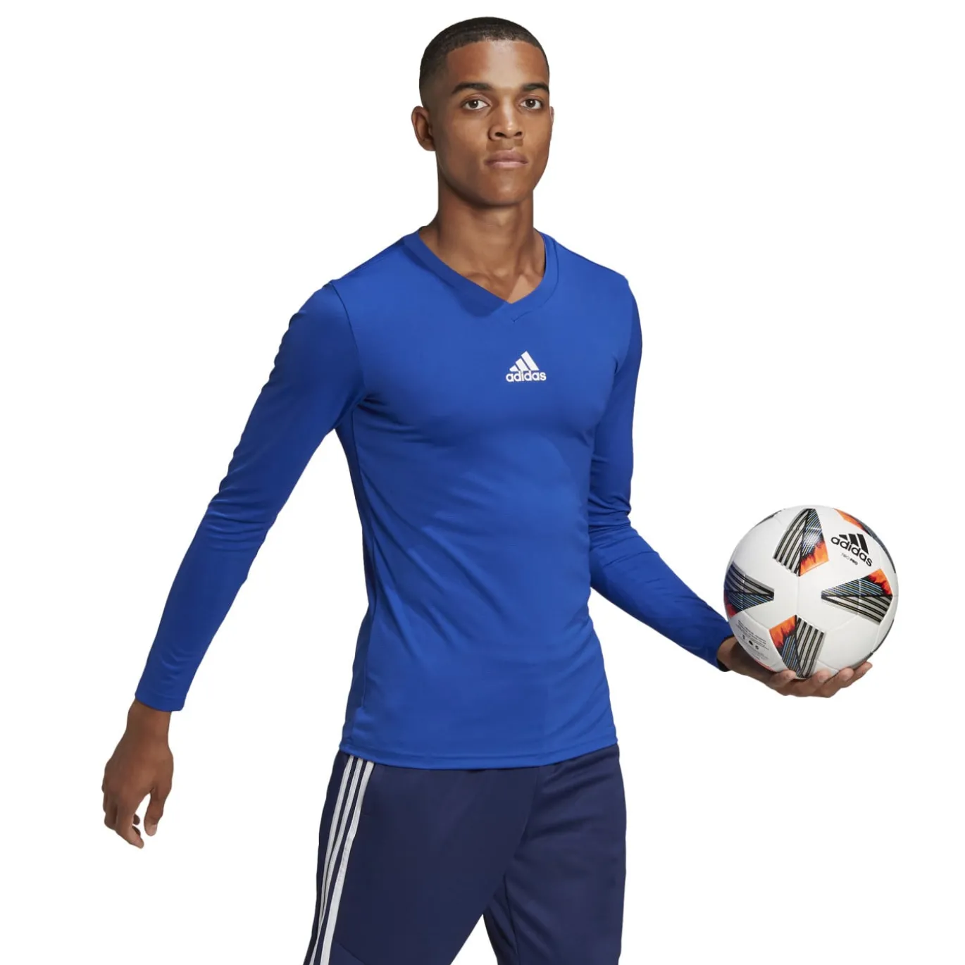 adidas Team Ondershirt Lange Mouwen Blauw
