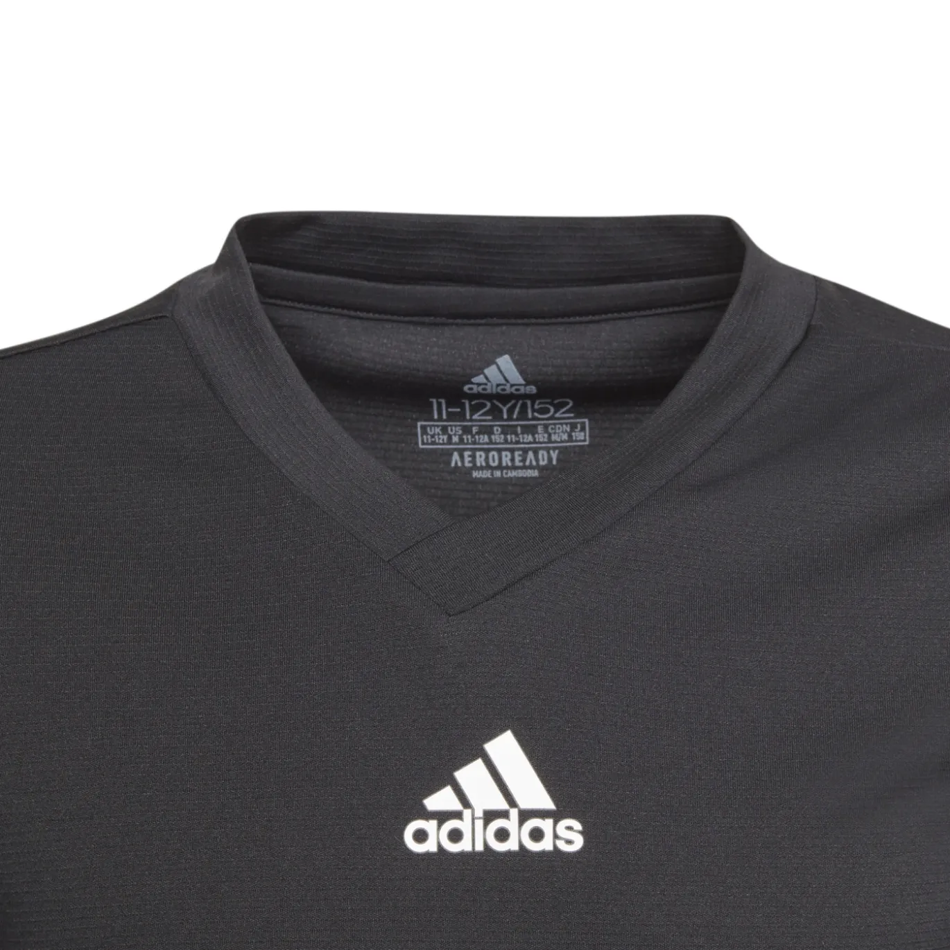 adidas Team Ondershirt Lange Mouwen Kids Zwart