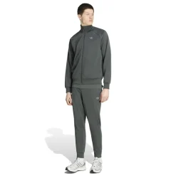 adidas Tech Essential Trainingspak Donkergroen Grijs