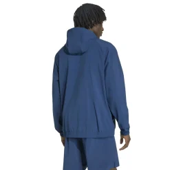 adidas Tech Essential Woven Trainingsjack Donkerblauw Zilver