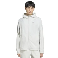 adidas Tech Essential Woven Trainingsjack Lichtgrijs Zilver
