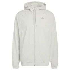 adidas Tech Essential Woven Trainingsjack Lichtgrijs Zilver