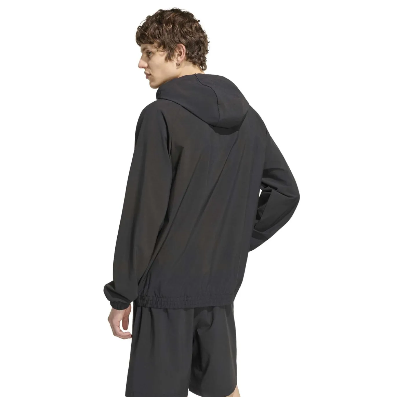 adidas Tech Essential Woven Trainingsjack Zwart Zilver