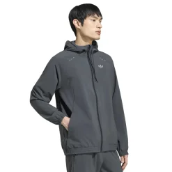 adidas Tech Essential Woven Trainingspak Donkergrijs Zilver