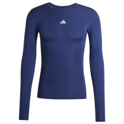 adidas Techfit Ondershirt Lange Mouwen Donkerblauw Wit