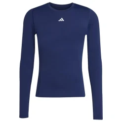 adidas Techfit Ondershirt Lange Mouwen Donkerblauw Wit
