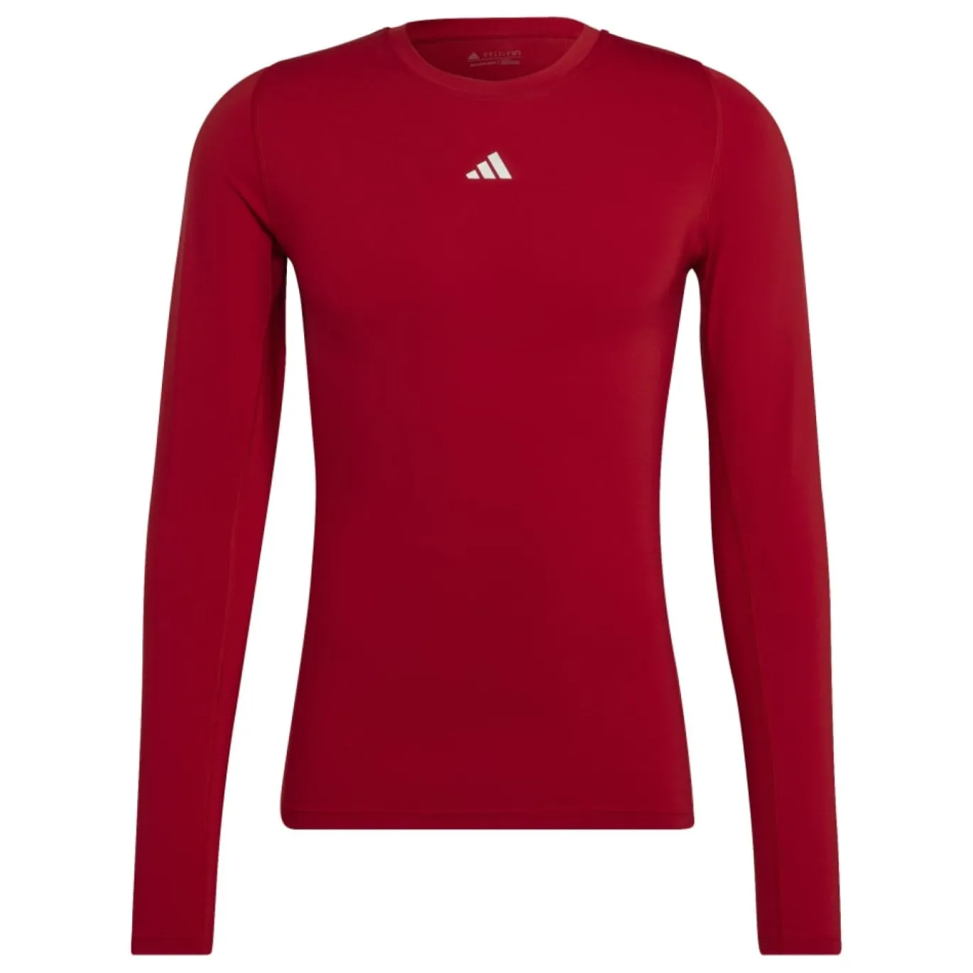 adidas TechFit Ondershirt Lange Mouwen Rood Grijs